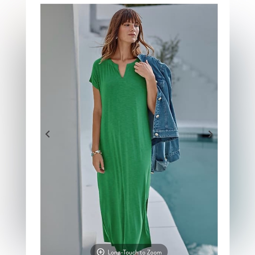 J. Jill Green Maxi Dress XL💚💚💚